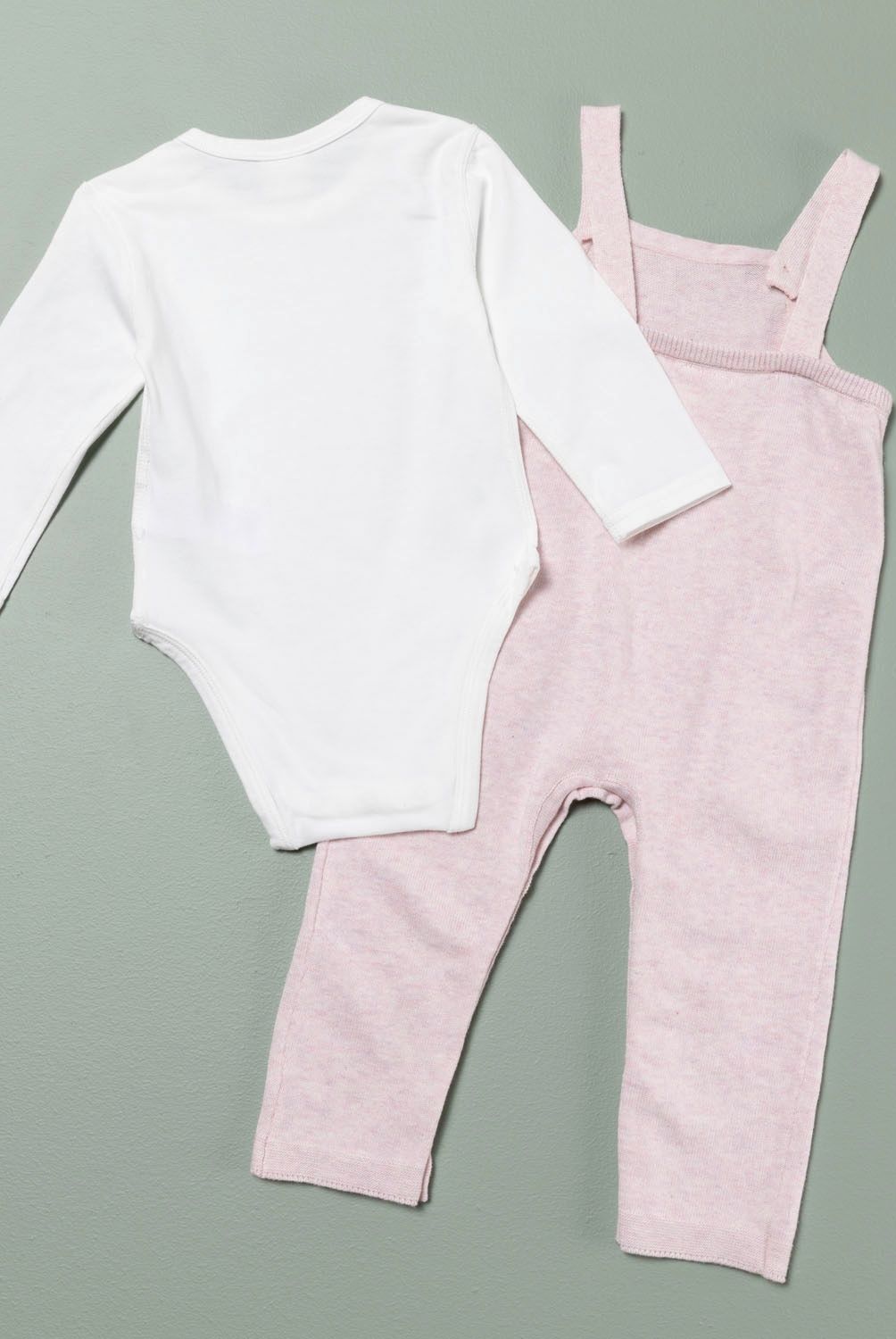 CONIGLIO - Conjunto Body + Jardinera Algodón Bebé Niña Coniglio