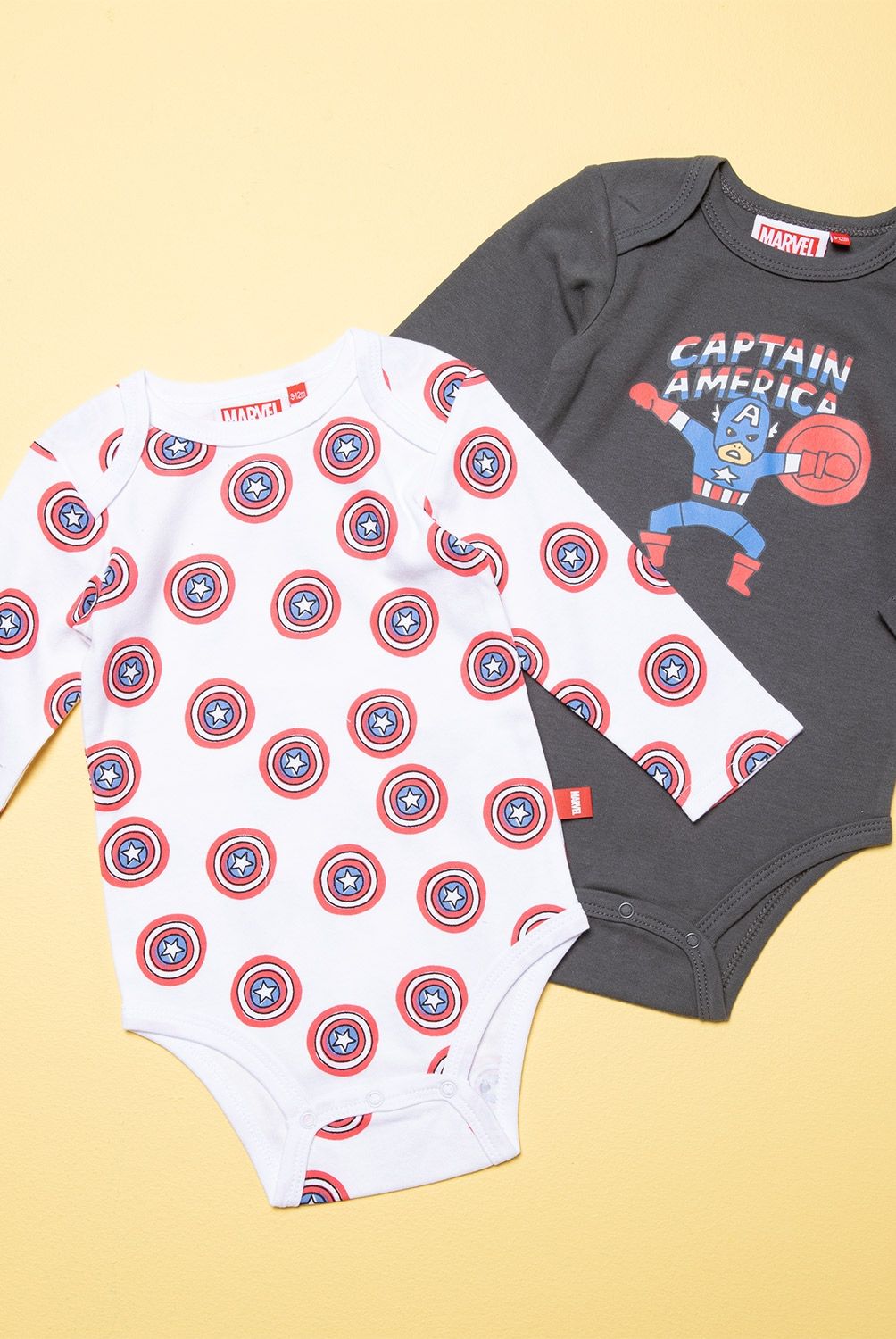 AVENGERS - Body Pack De 2 Unidades Algodón Bebé Niño Avengers