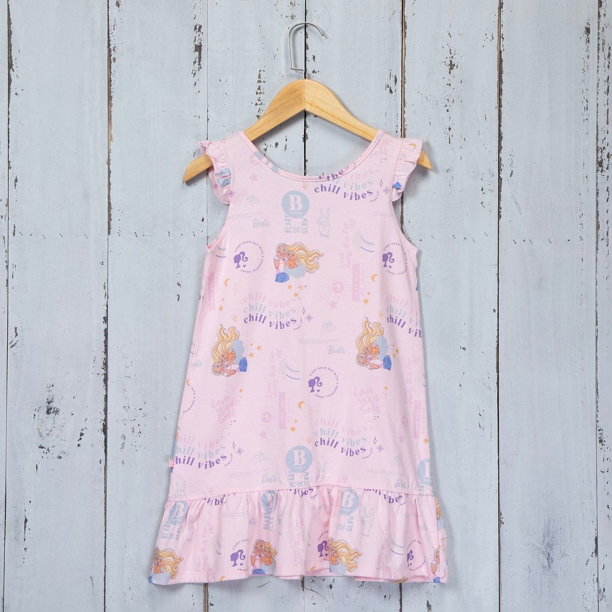 BARBIE - Camisa de Dormir Algodón Reciclado Niña Barbie