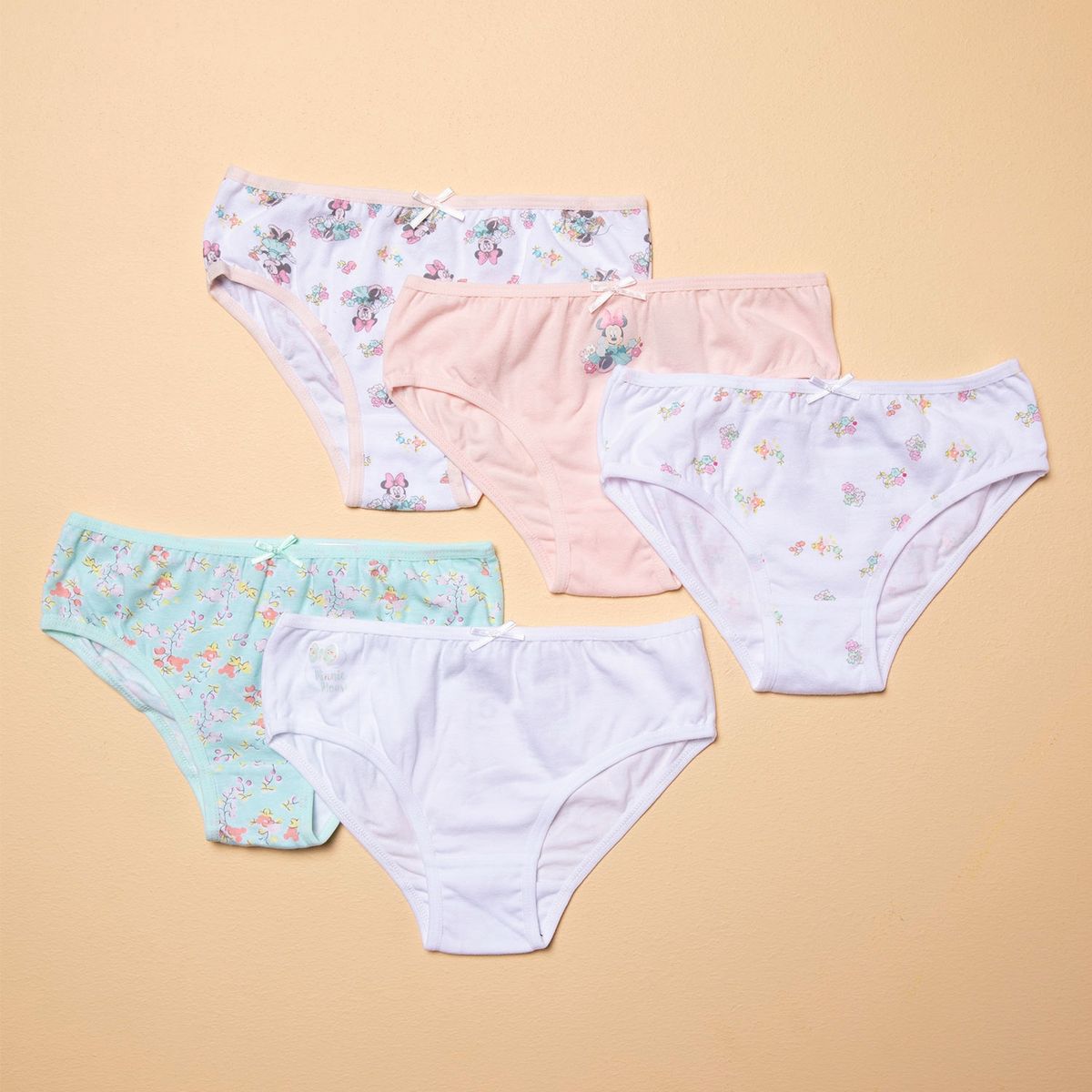 MINNIE - Calzón Pack de 5 Unidades Algodón Niña Minnie
