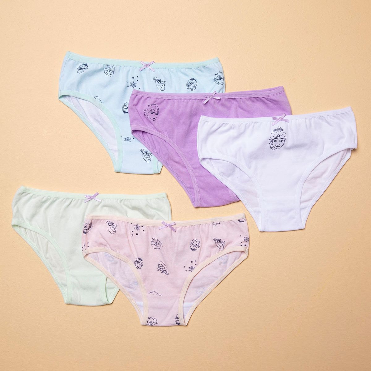 FROZEN - Calzón Pack de 5 Unidades Algodón Niña Frozen