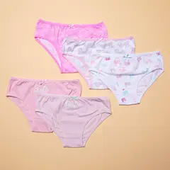 BARBIE - Calzón Pack de 5 Unidades Algodón Niña