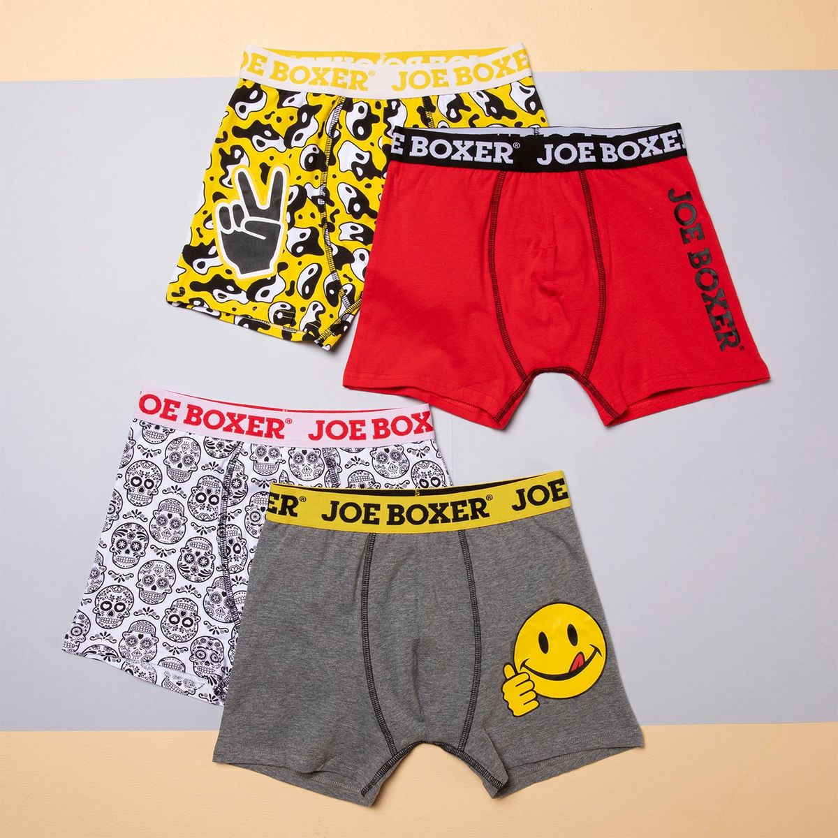 JOE BOXER - Pack 4 Unidades Boxer Niño Joe Boxer