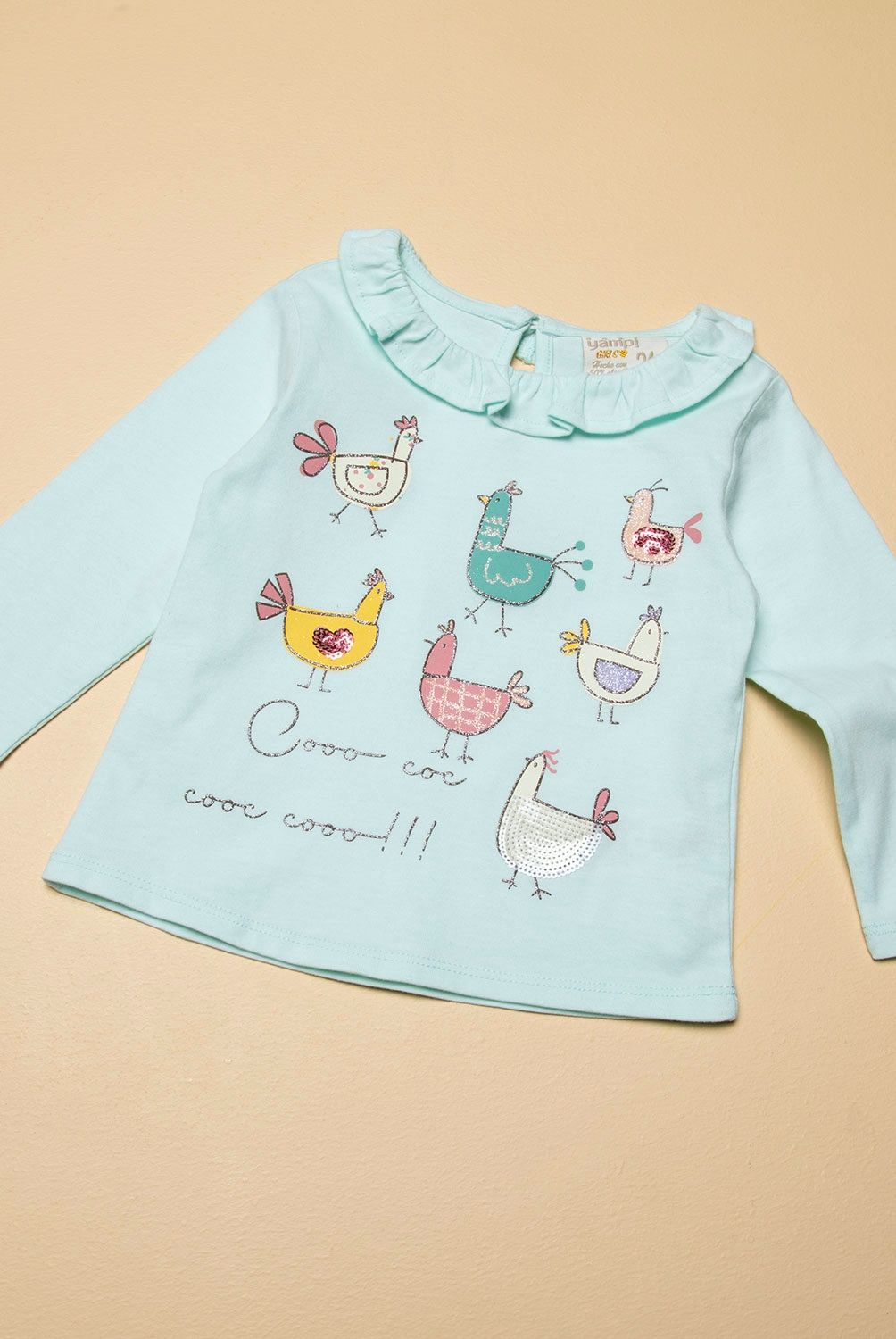 YAMP - Polera Algodón Reciclado Bebé Niña Yamp