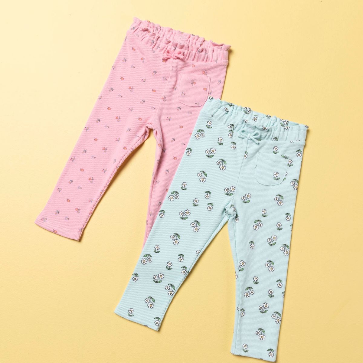 YAMP - Pantalon Pack De 2 Unidades Algodón Bebé Niña Yamp