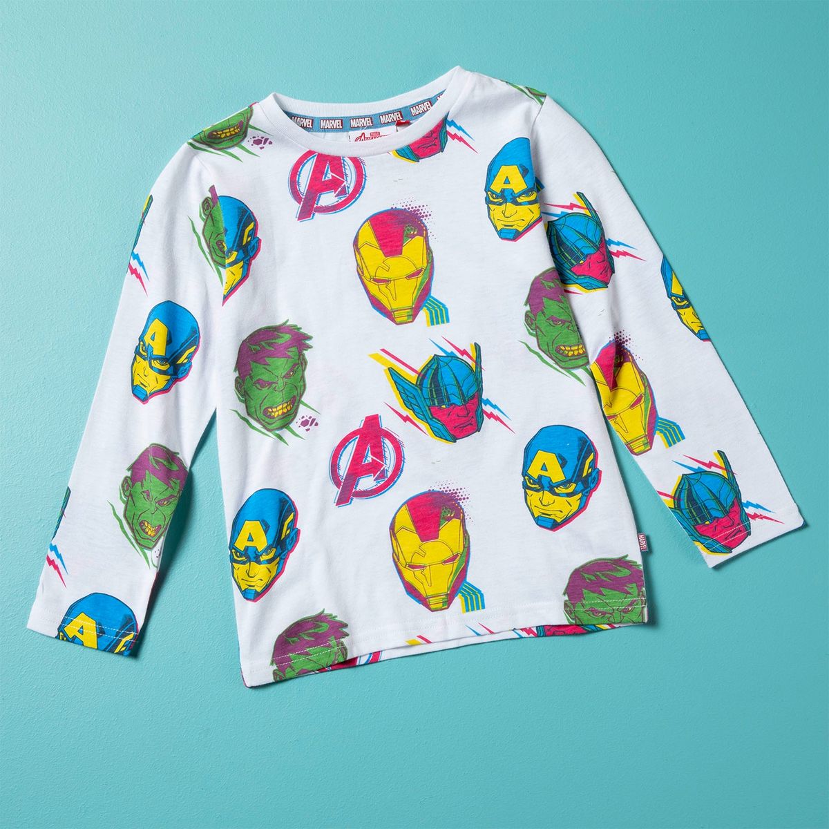 AVENGERS - Polera Pack 3 Unidades Algodón Niño Avengers