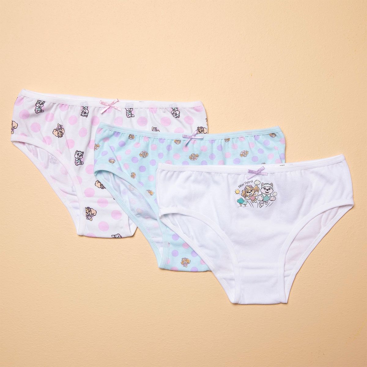 PAW PATROL - Calzón Pack de 3 Unidades Algodón Niña Paw Patrol