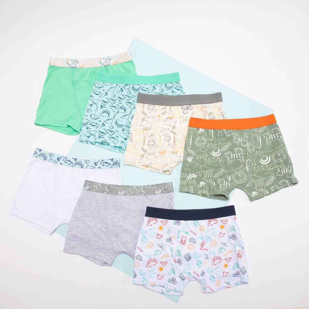 YAMP - Boxer Pack De 7 Unidades Algodón Niño Yamp