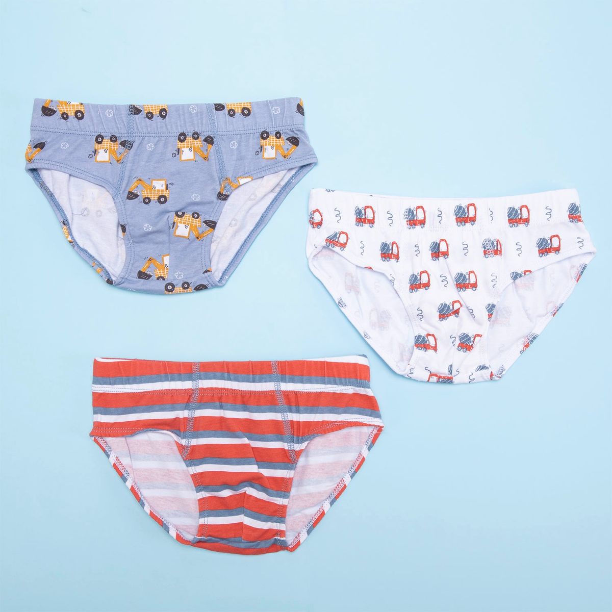YAMP - Yamp Pack de 3 Slips Algodón Niño Estampados