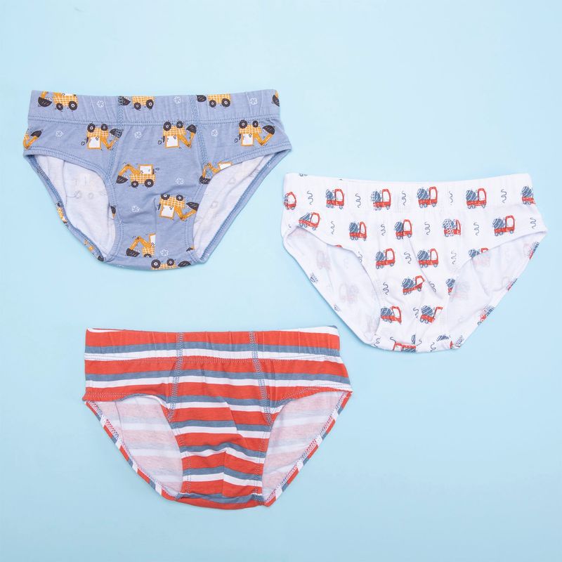 YAMP - Yamp Pack de 3 Slips Algodón Niño Estampados