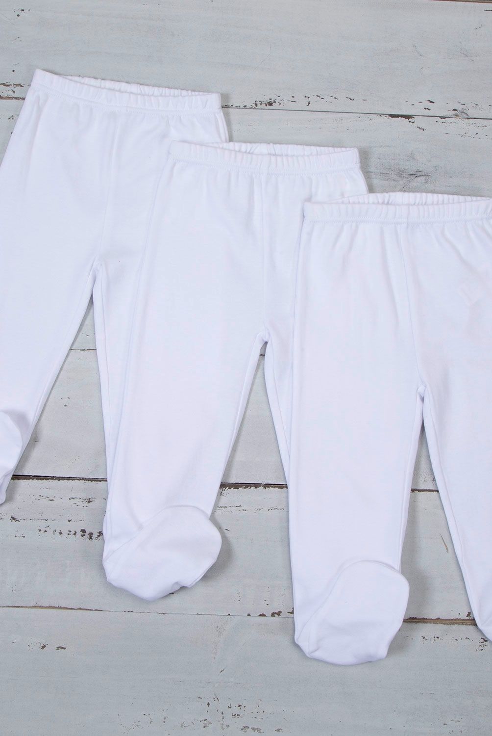 YAMP - Pack De 3 Pantalones Yamp Unisex Bebé Algodón Blanco