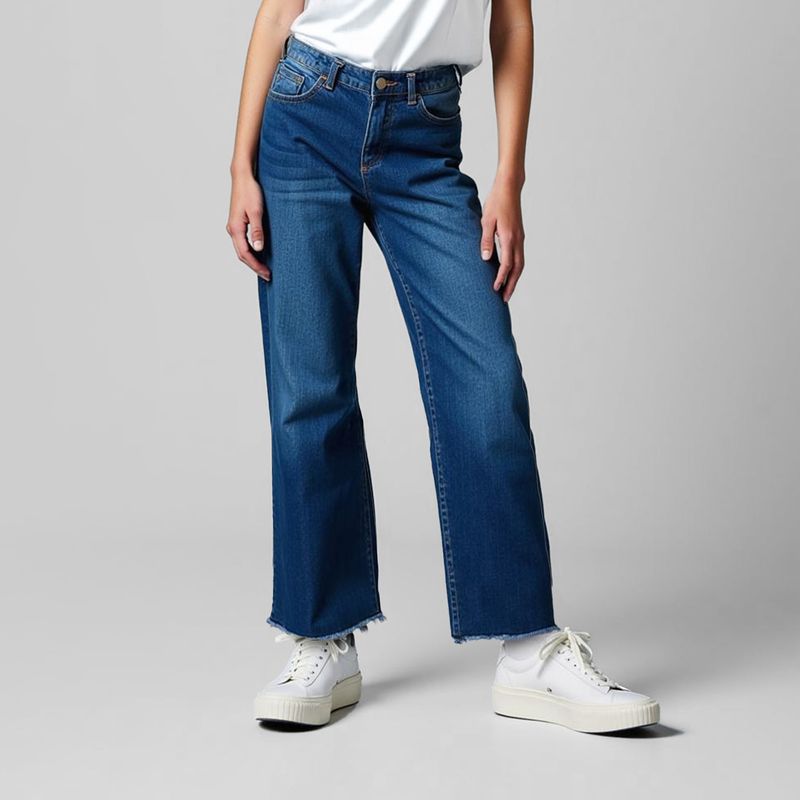 ELEVEN - Jeans Culotte Algodón Niña Eleven Tiro Medio