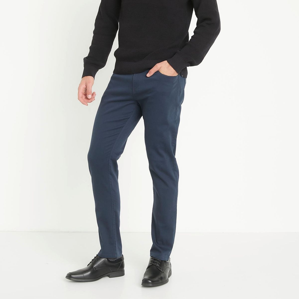 NEWPORT - Zapato Hombre Negro Newport