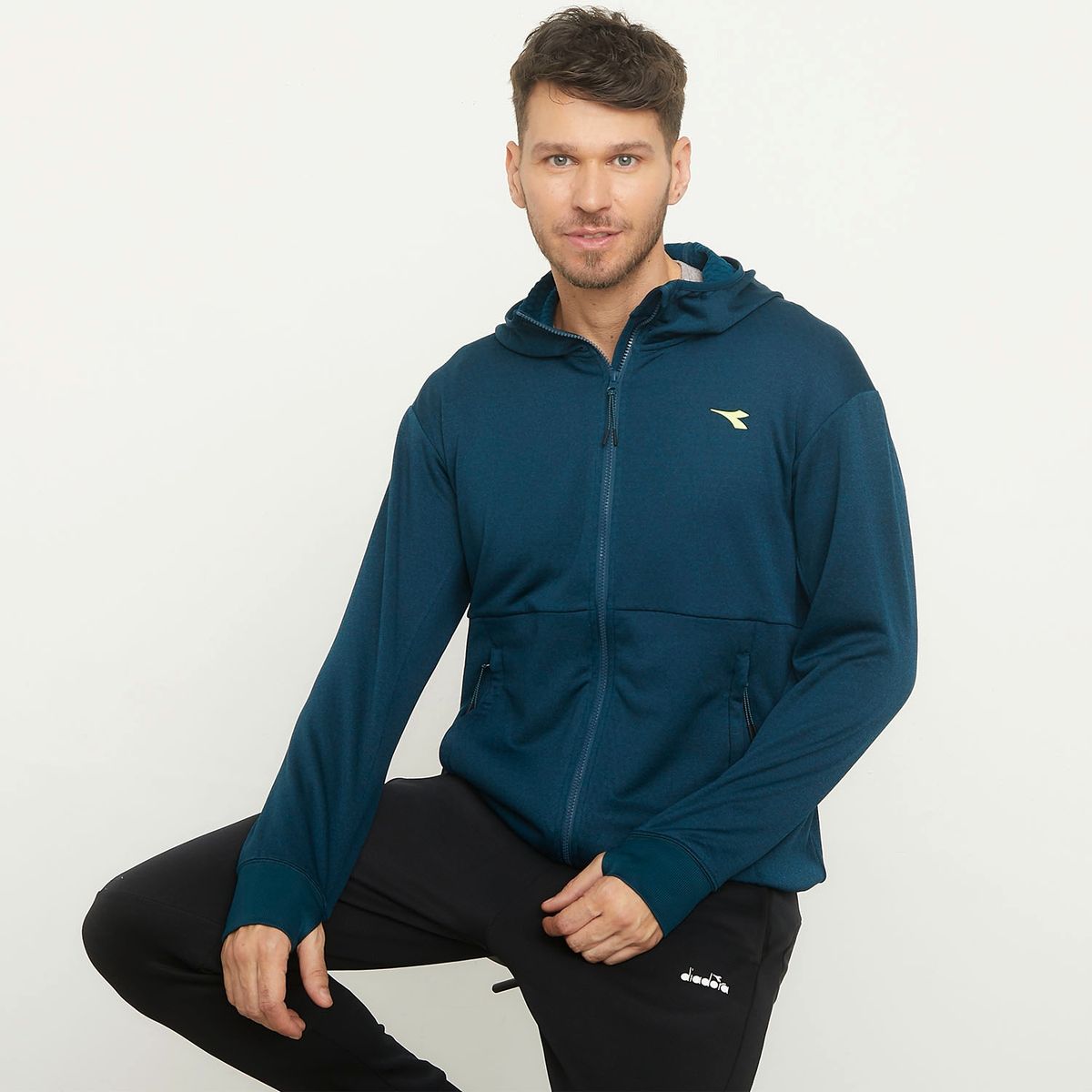 DIADORA - Polerón Full Zipper Con Cierre Hombre Diadora