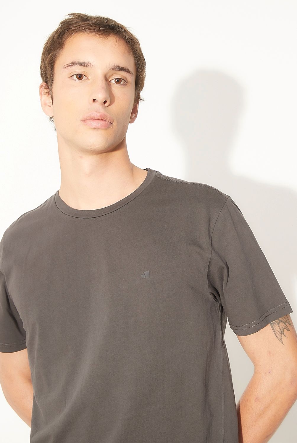 AMERICANINO - Polera Americanino Manga Corta Algodón Hombre Estilo Casual