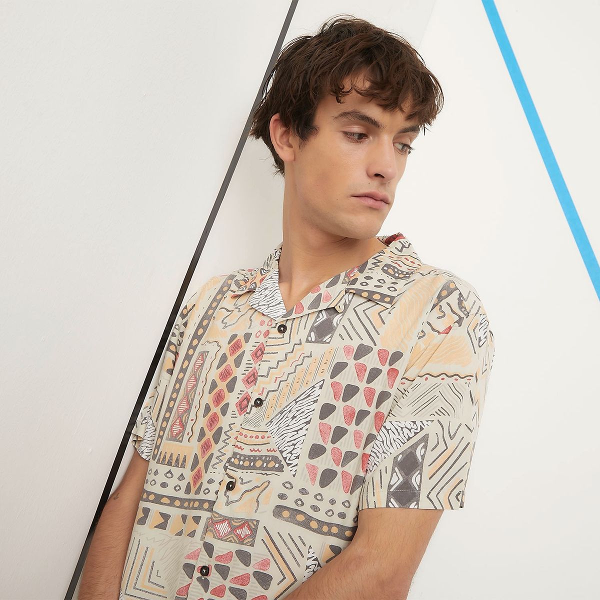 AMERICANINO - Camisa Casual Manga Corta Hombre Americanino