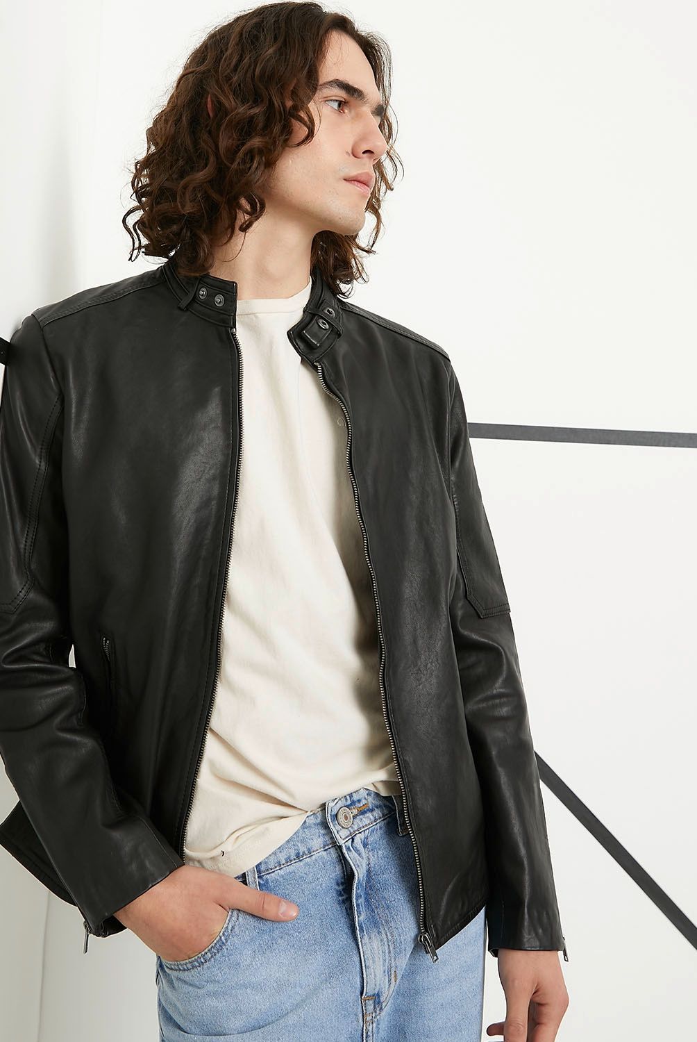 AMERICANINO - Chaqueta De Cuero Hombre Americanino