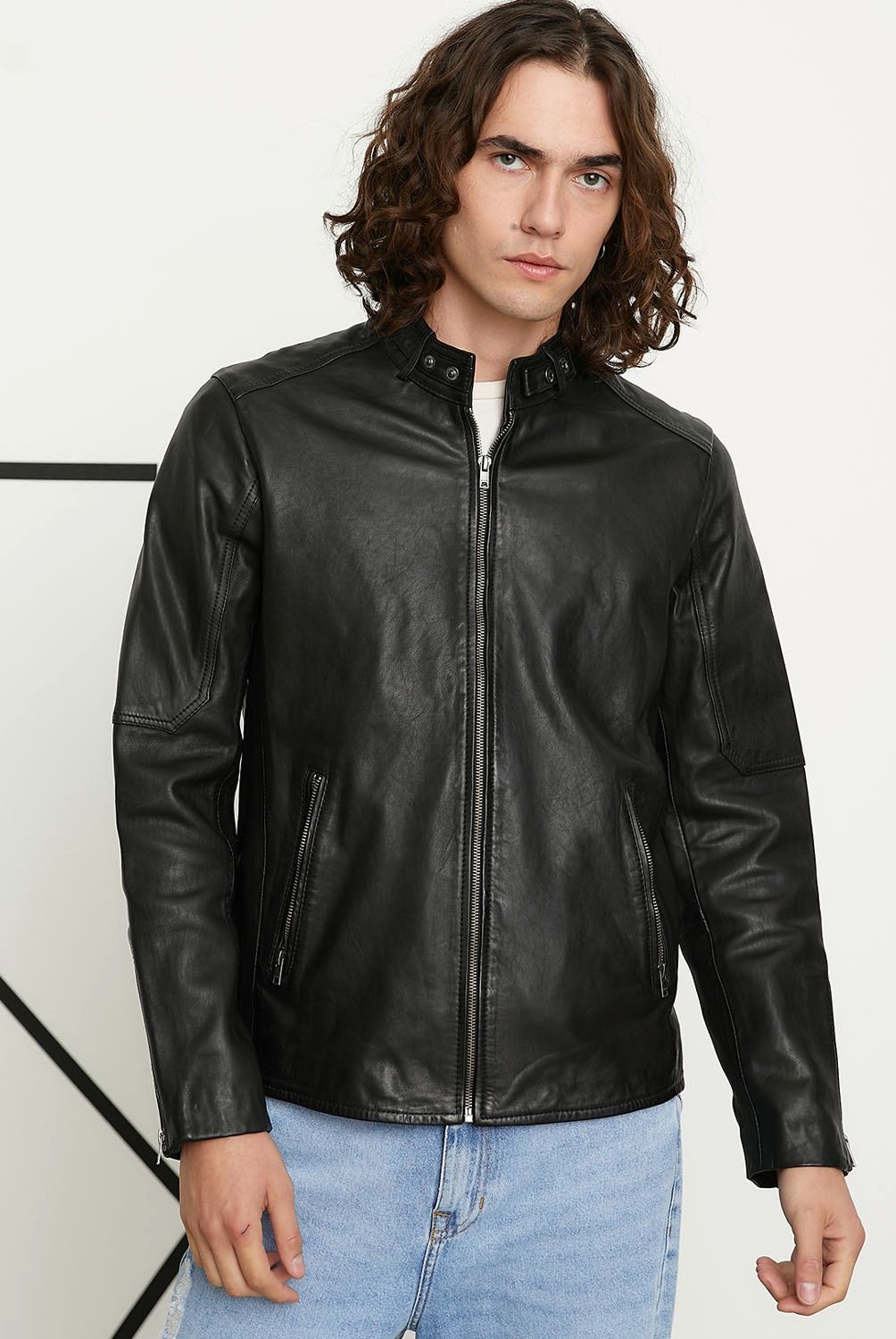 AMERICANINO - Chaqueta De Cuero Hombre Americanino
