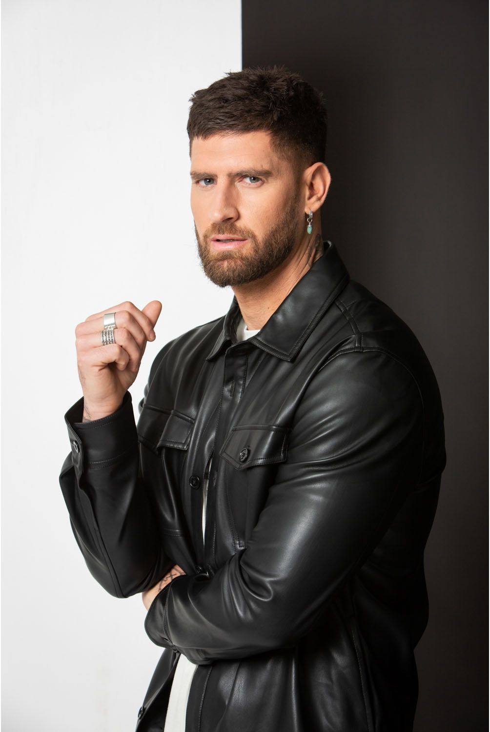MOSSIMO - Mossimo Chaqueta Ecocuero Hombre