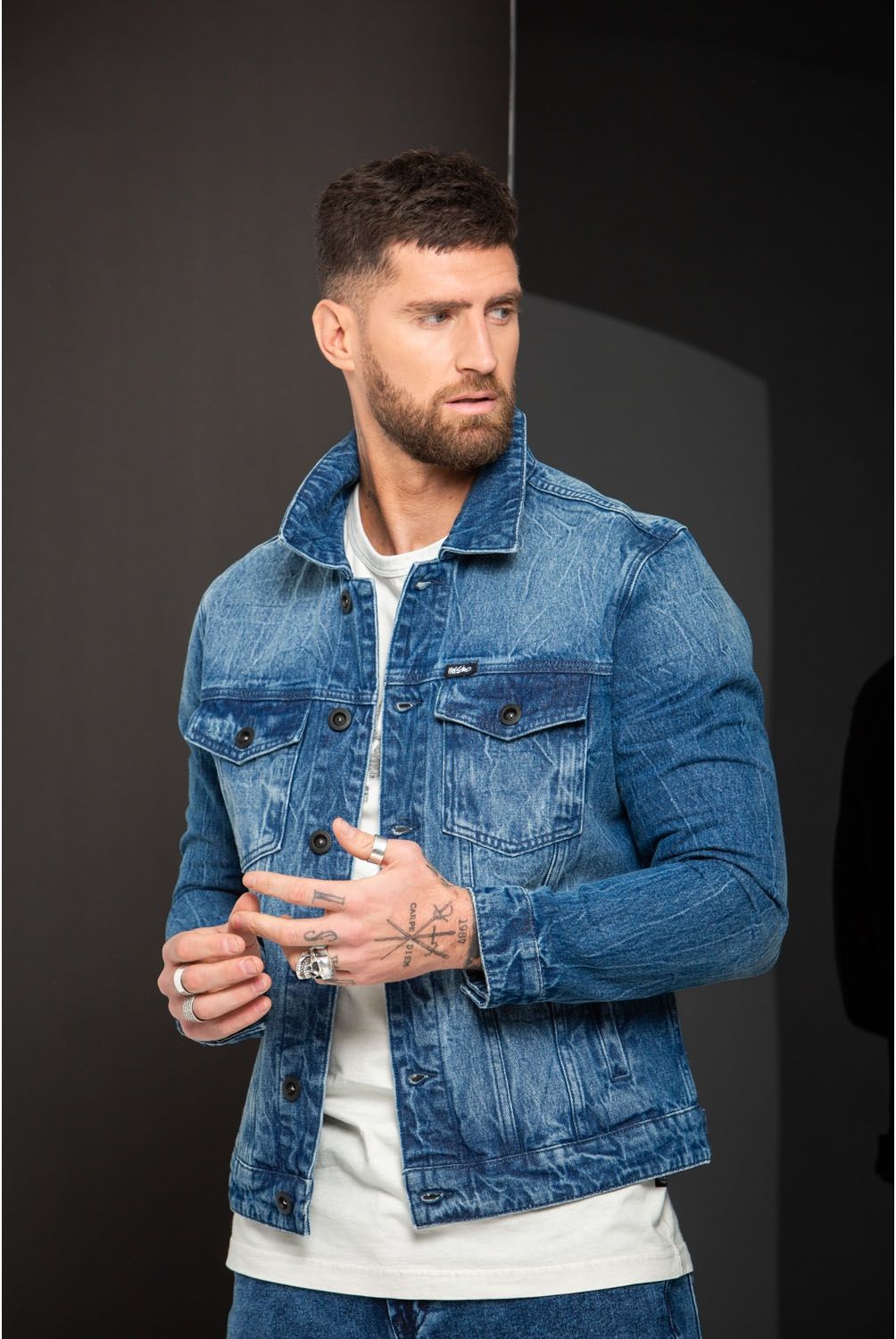 MOSSIMO - Chaqueta De Jeans Hombre Mossimo
