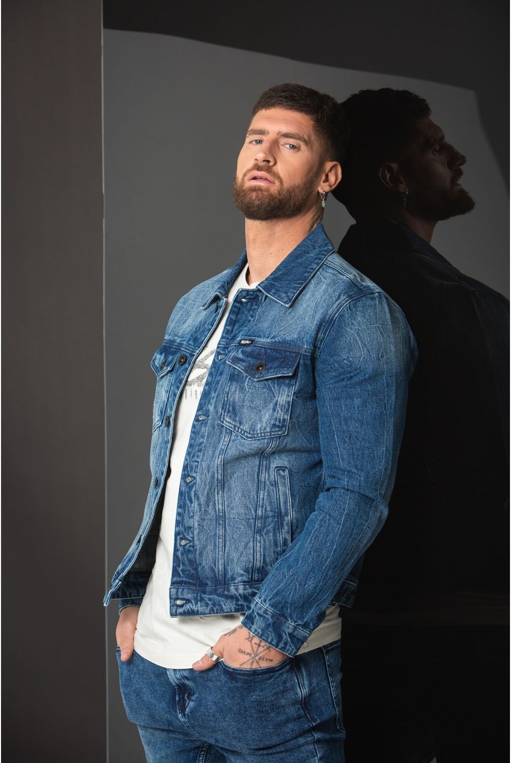 MOSSIMO - Chaqueta De Jeans Hombre Mossimo