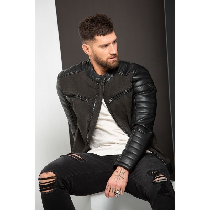 MOSSIMO - Chaqueta Ecocuero Hombre Mossimo