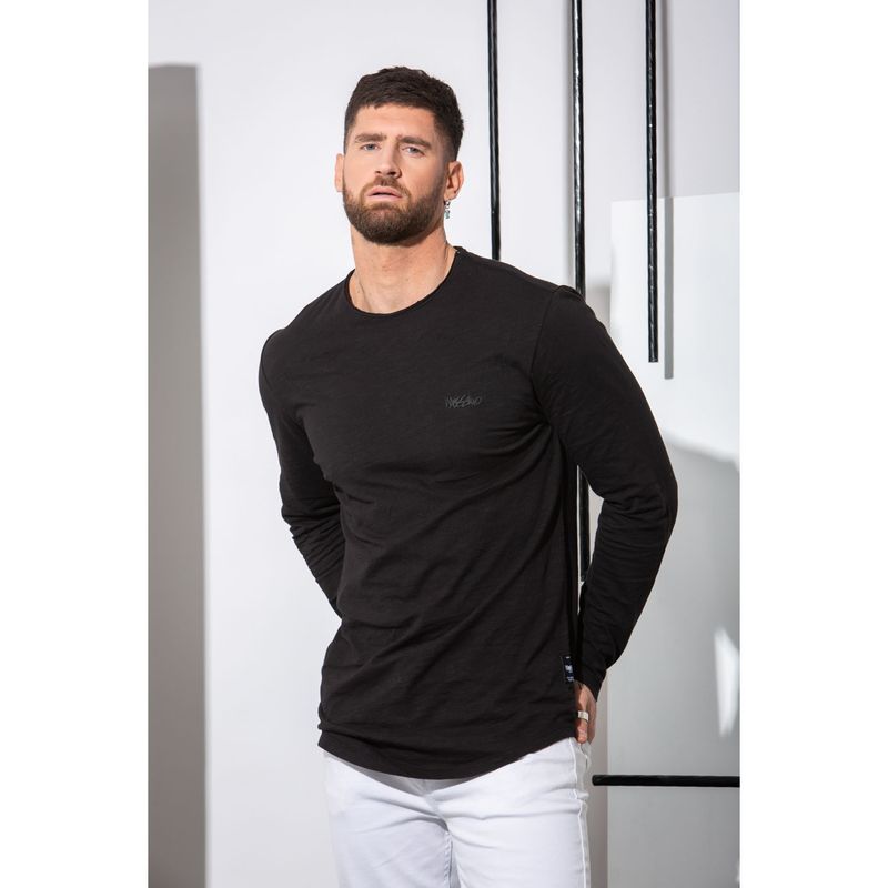 MOSSIMO - Polera Manga Larga Long Fit Hombre Mossimo
