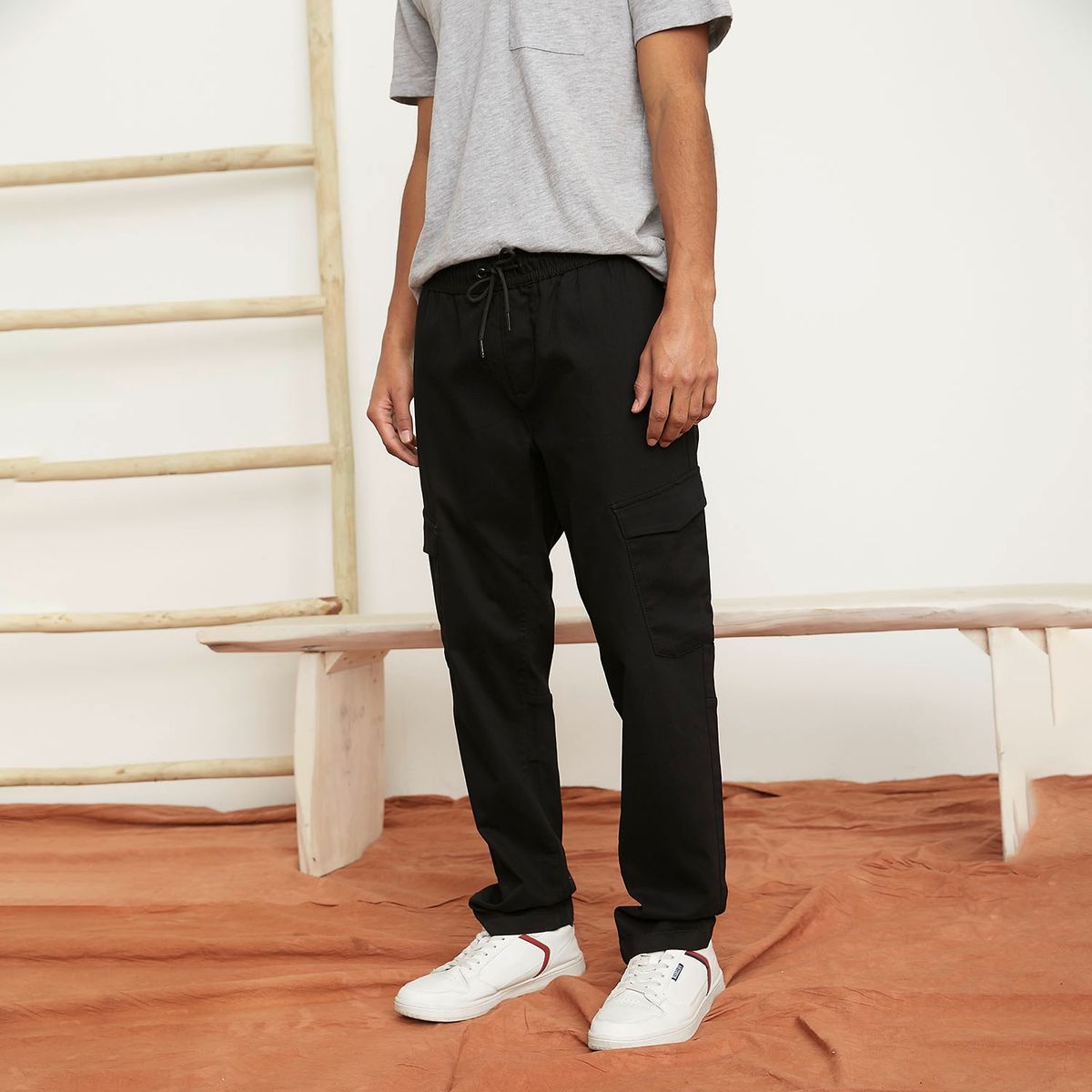 BEARCLIFF - Pantalón Cargo Fit Algodón Hombre Bearcliff