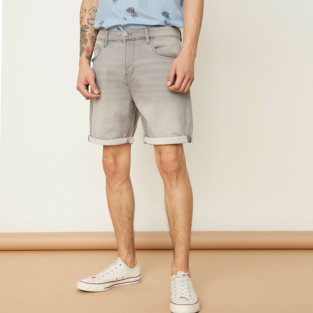 BEARCLIFF - Short Bermuda Denim Regular Fit Hombre Bearcliff