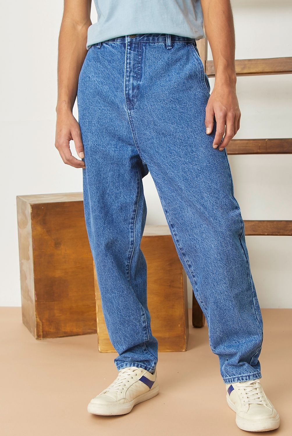 BEARCLIFF - Jeans Balloon Fit Hombre Bearcliff
