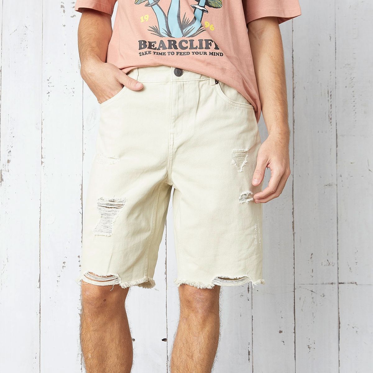 BEARCLIFF - Short Bermuda Denim Regular Fit Hombre Bearcliff