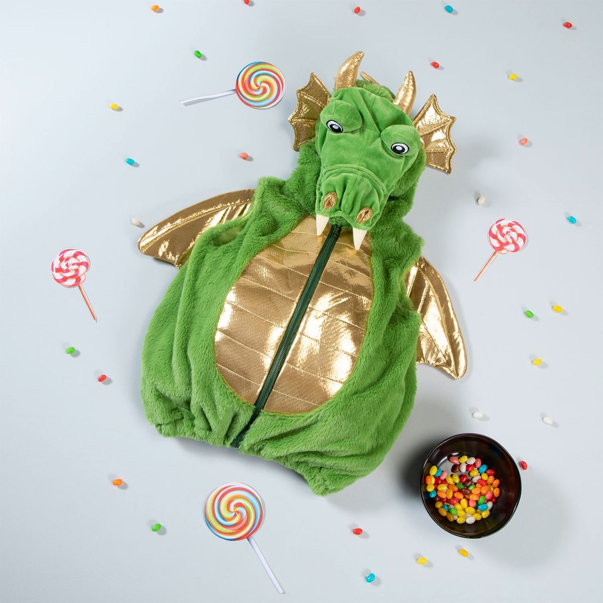 YAMP - Disfraz Dragón Verde Yamp