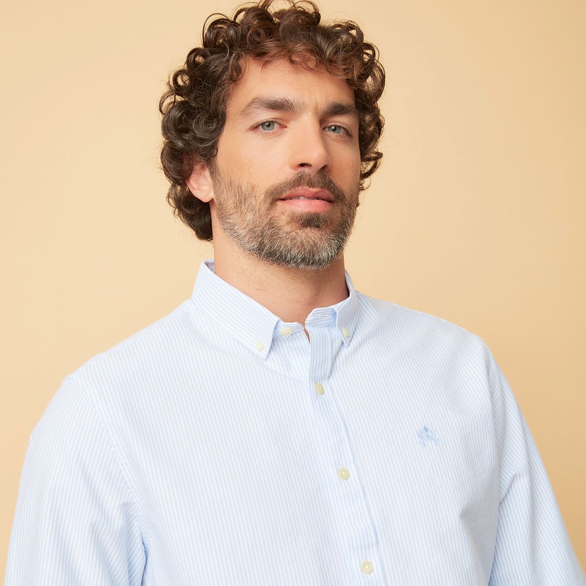 CASCAIS - Camisa Casual Algodón Orgánico Manga Larga Hombre Cascais