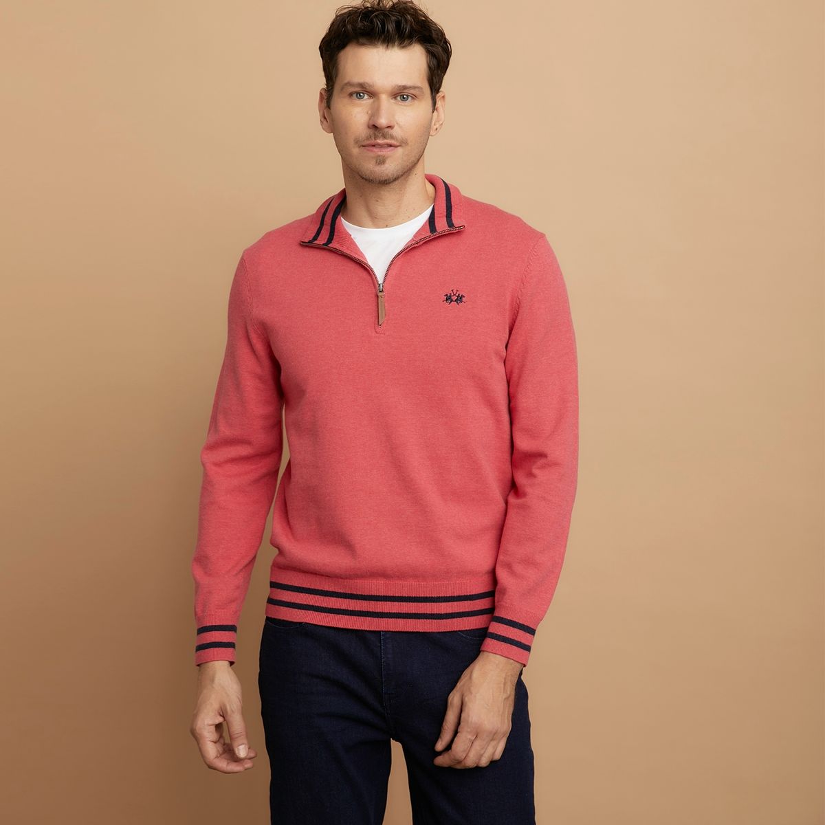 LA MARTINA - La Martina Sweater Chaleco 100% Algodón Extrafino Hombre