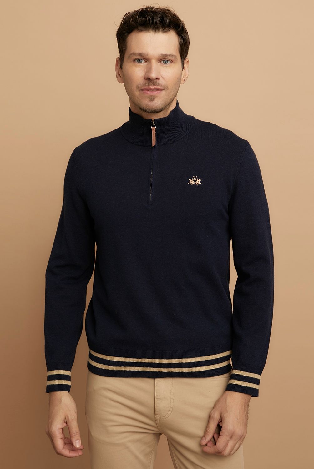 LA MARTINA - La Martina Sweater Chaleco 100% Algodón Extrafino Hombre