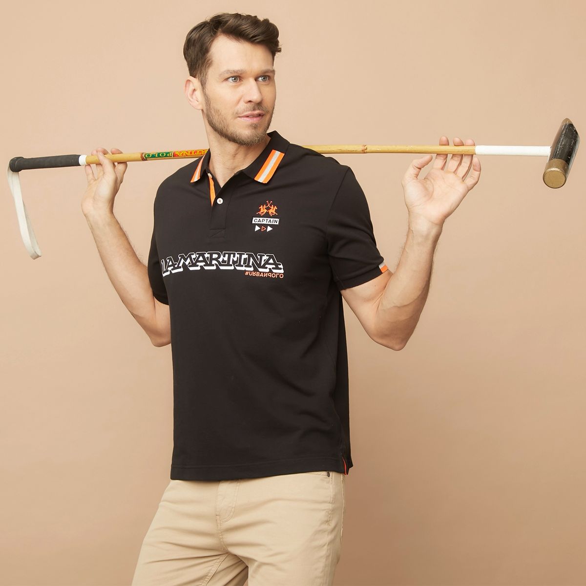 LA MARTINA - La Martina Polera Pique Equipo Algodón Hombre