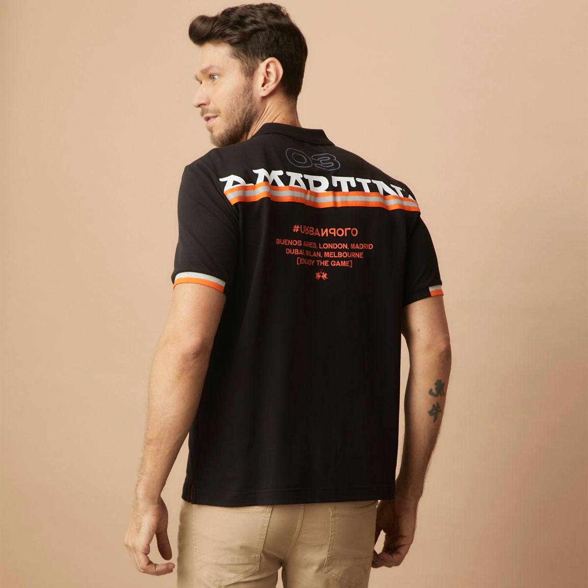 LA MARTINA - La Martina Polera Pique Equipo Algodón Hombre