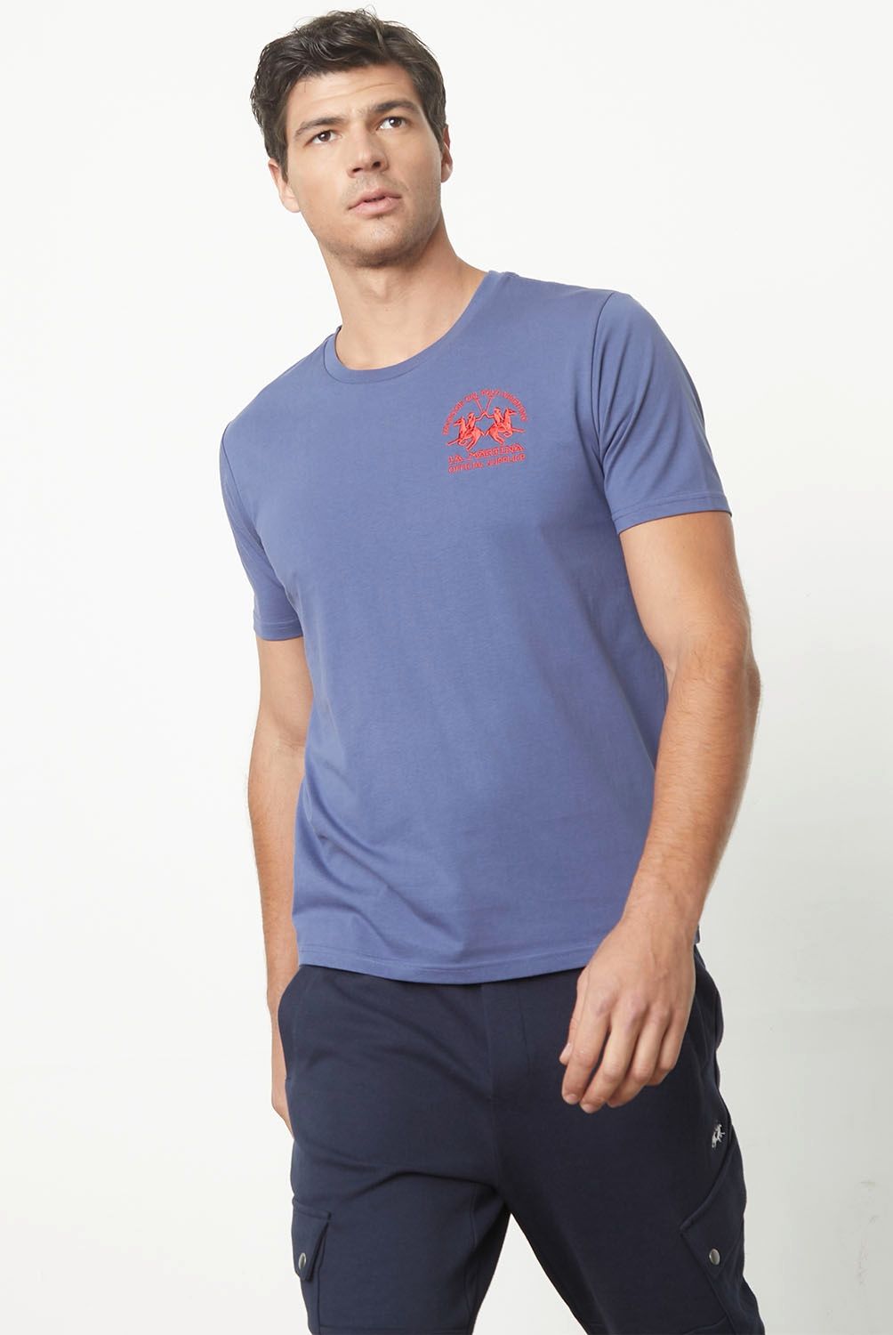 LA MARTINA - Polera Cuello Redondo Algodón Premium Hombre La Martina