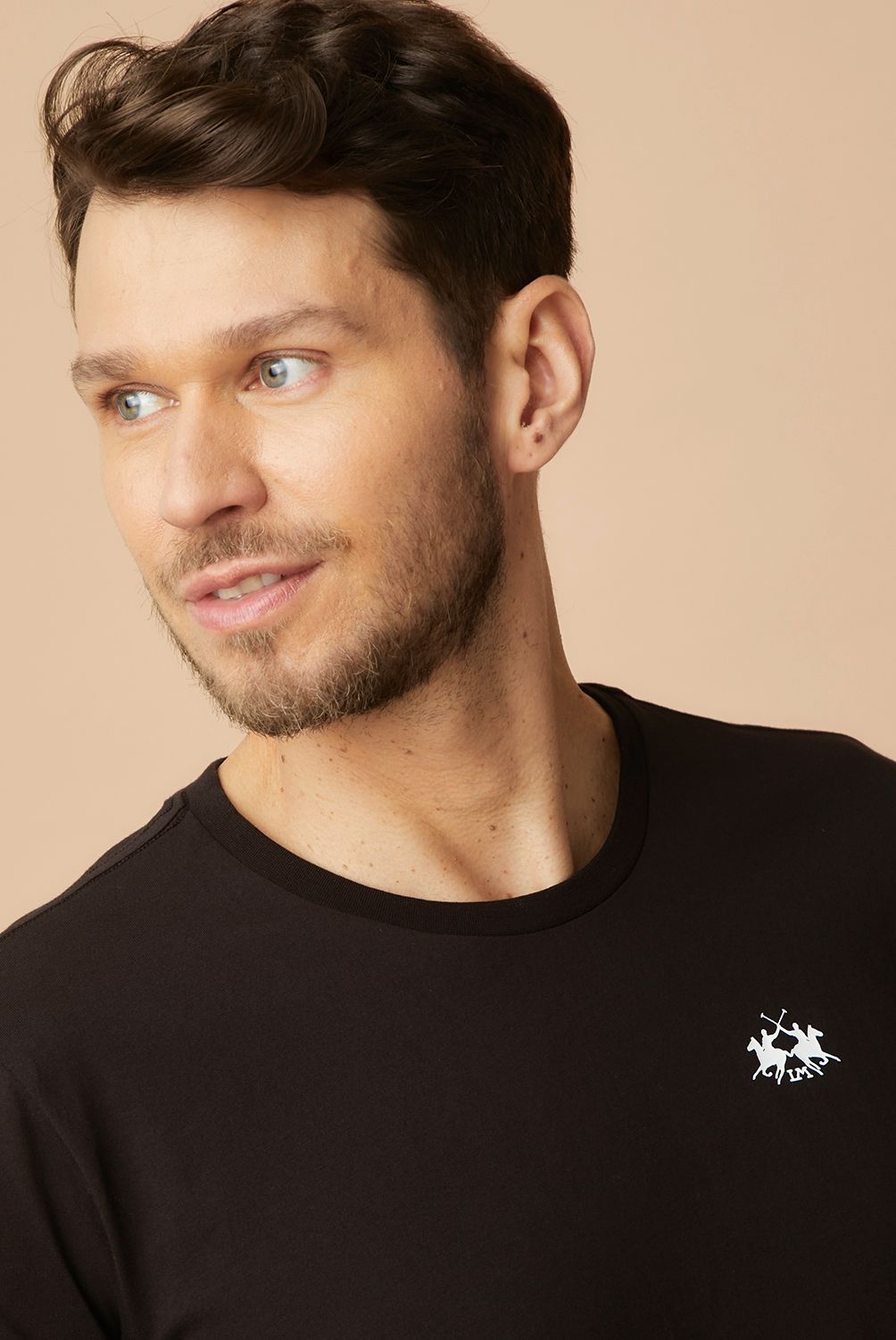 LA MARTINA - Polera Cuello Redondo Algodón Premium Hombre La Martina