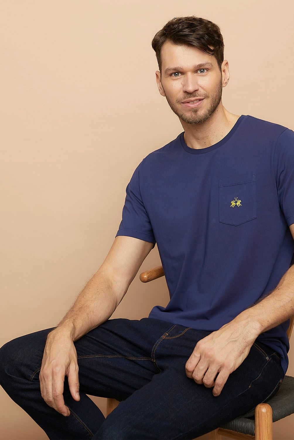 LA MARTINA - Polera Cuello Redondo Algodón Premium Hombre La Martina