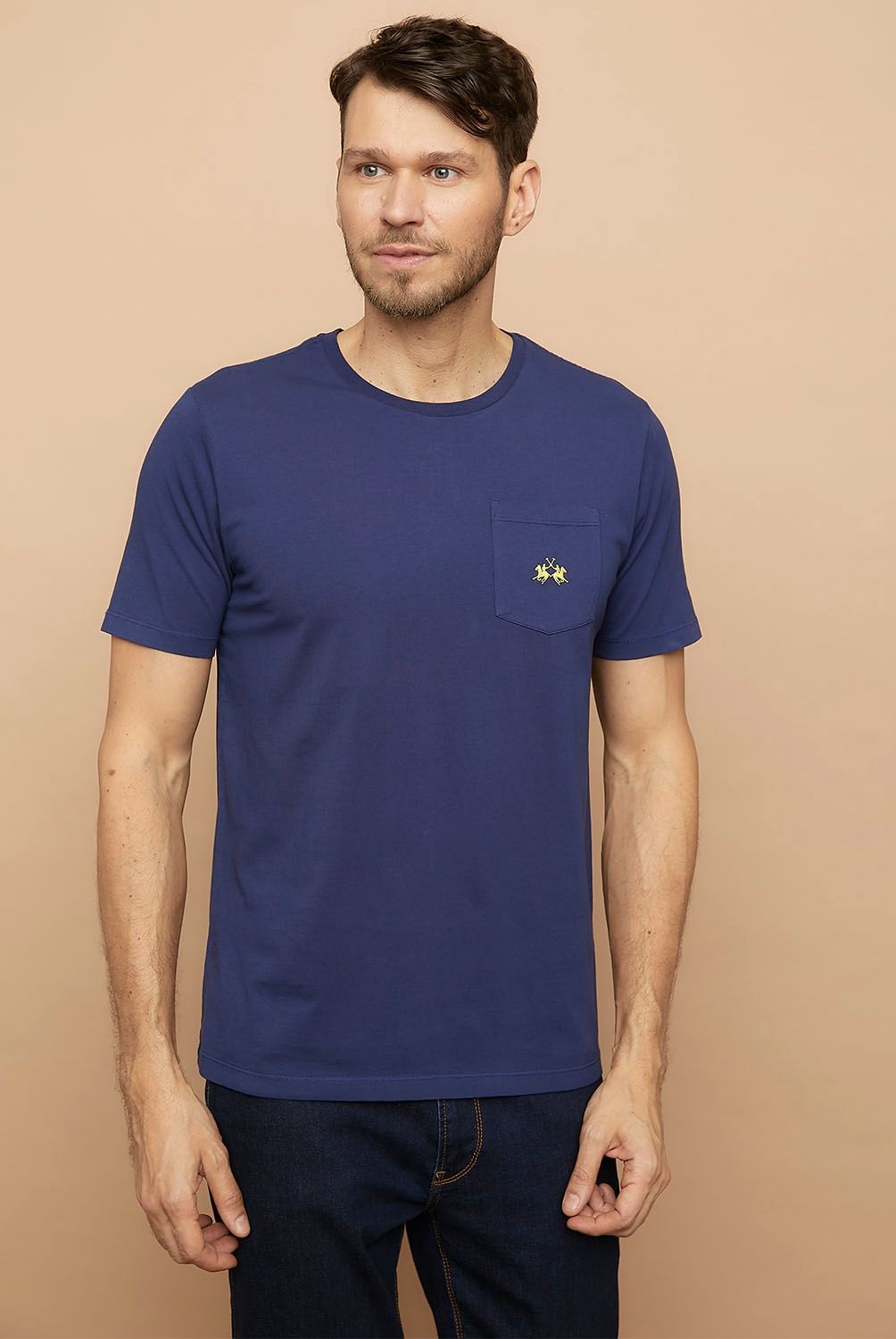 LA MARTINA - Polera Cuello Redondo Algodón Premium Hombre La Martina