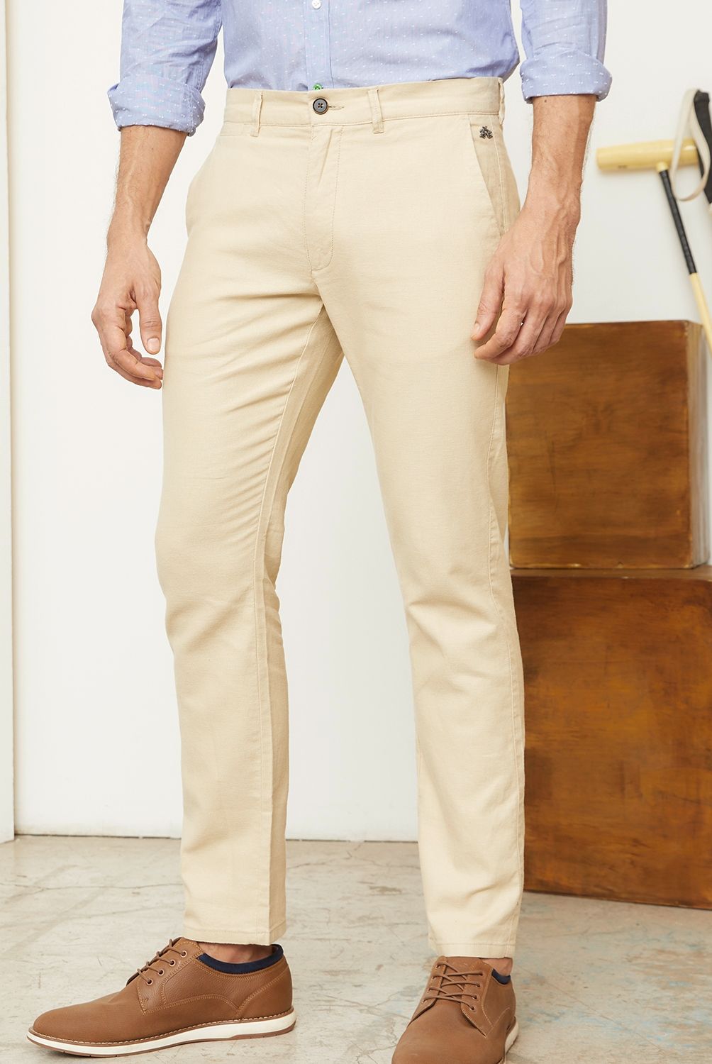 LA MARTINA - La Martina Pantalón Lino Regular Fit Hombre