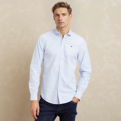 Imagen 2 del producto Camisa Manga Larga Hombre Slim Fit Algodón