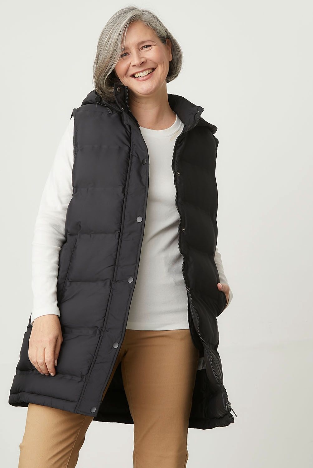NEWPORT - Parka Sin Mangas Mujer Newport