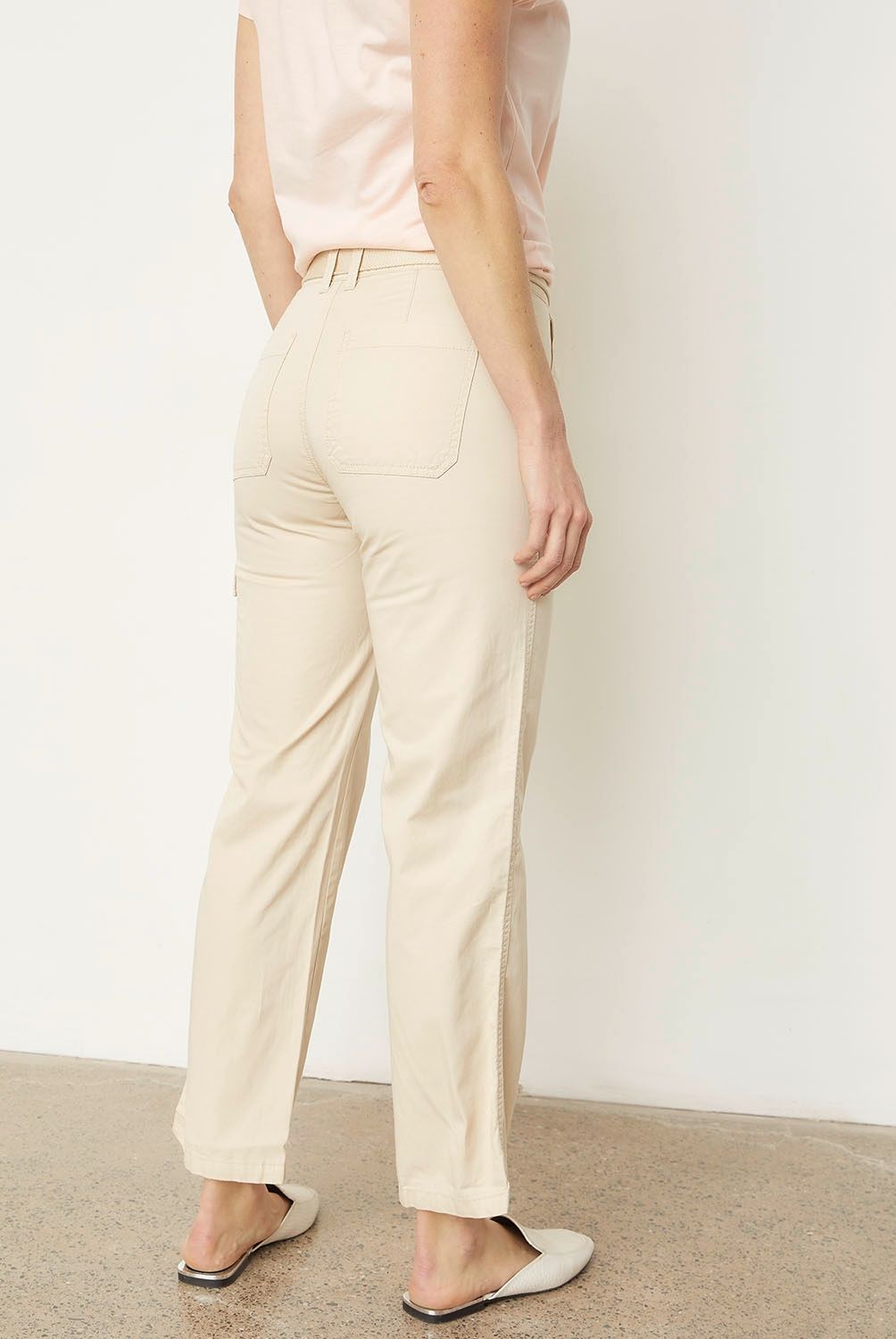 NEWPORT - Pantalón Cargo Tiro Medio Mujer Newport