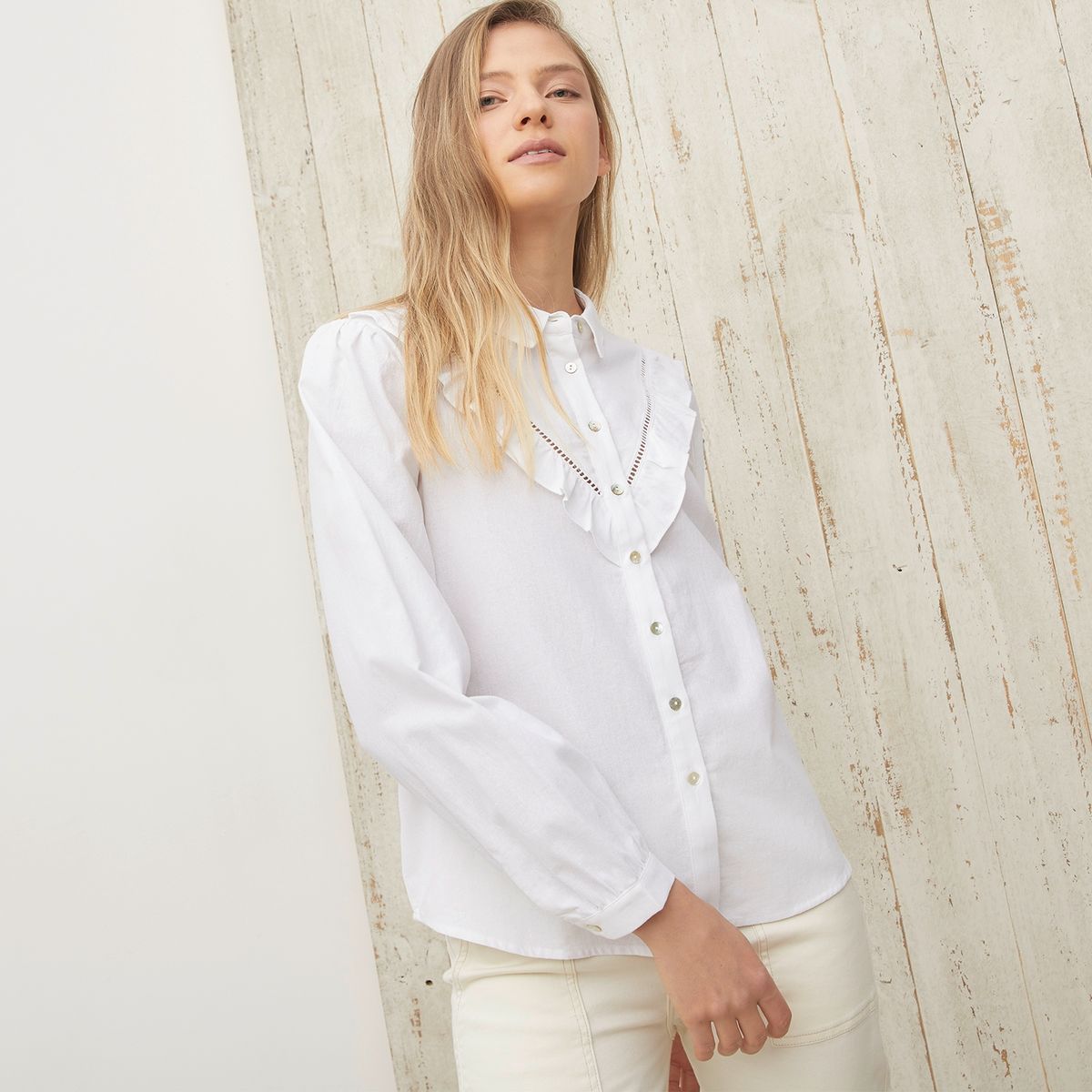 UNIVERSITY CLUB - Blusa Manga Larga Algodón Mujer University Club