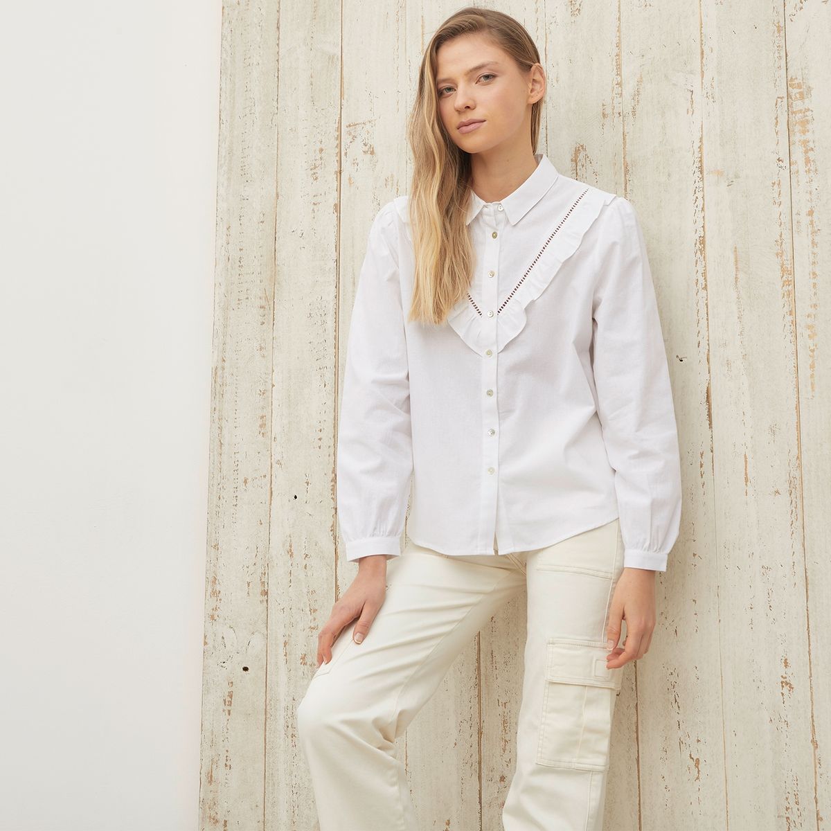 UNIVERSITY CLUB - Blusa Manga Larga Algodón Mujer University Club
