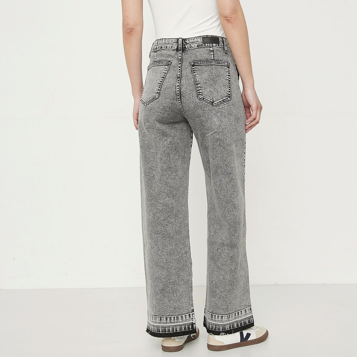 UNIVERSITY CLUB - Jeans Wide Leg Tiro Alto Mujer University Club