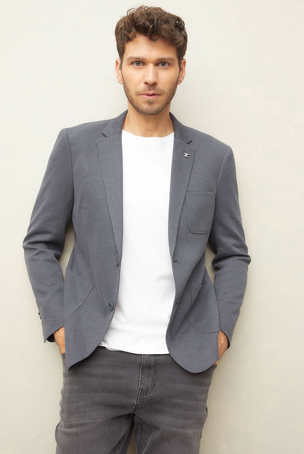 WOLF&HANK - Blazer Slim Fit Wolf&Hank Casual Hombre