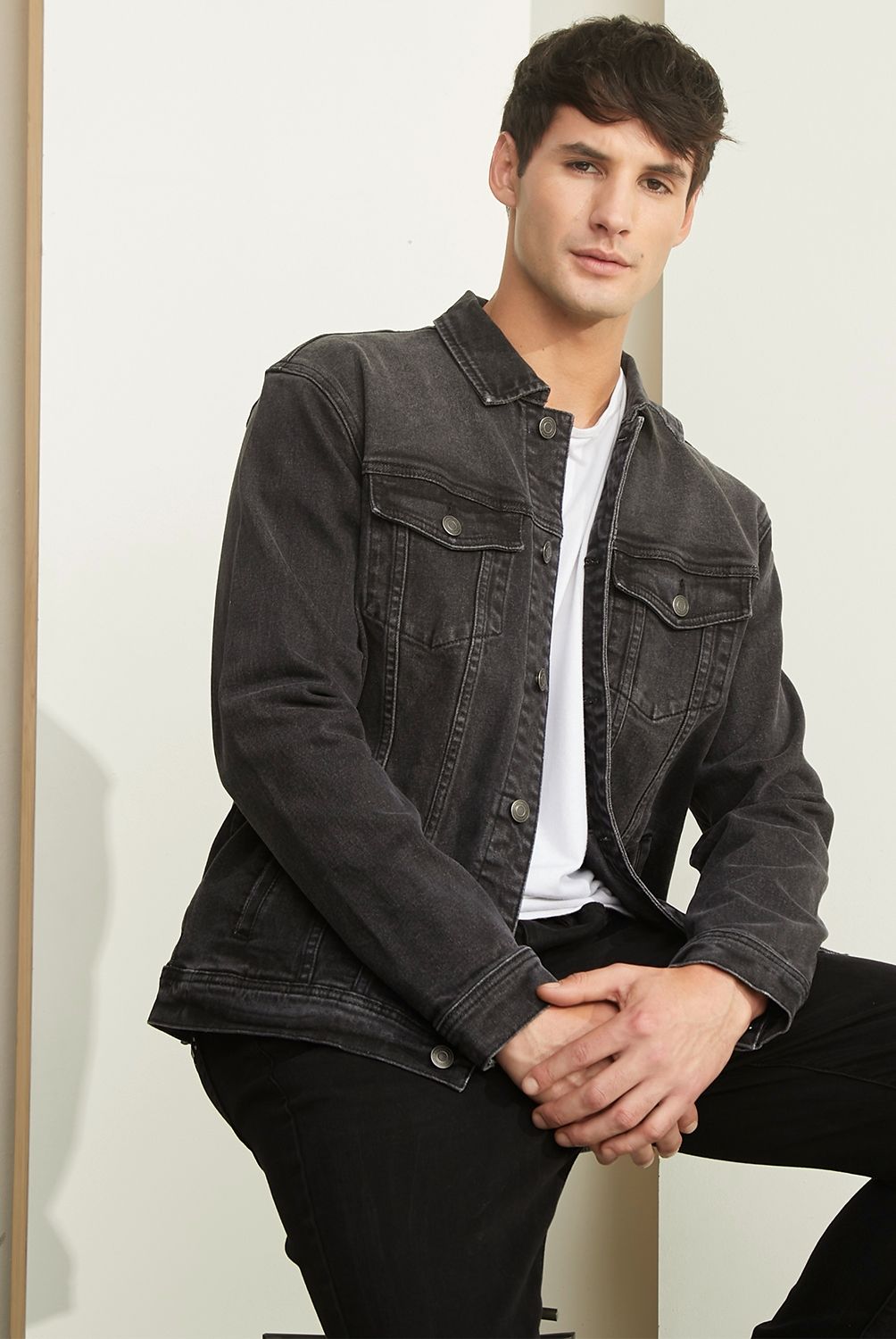 BASEMENT - Chaqueta De Jeans Hombre Basement